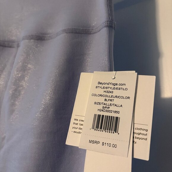 NWT Blue Frost High Shine High-waisted Midi Leggings - Picture 3 of 3